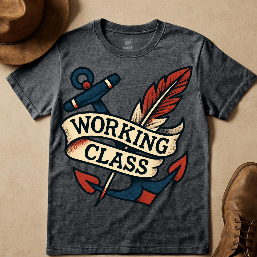 ANCHOR AND FEATHER T-SHIRT