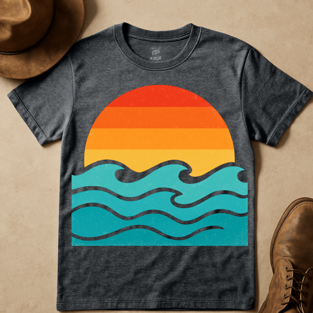 CARTOON SUNSET T-SHIRT