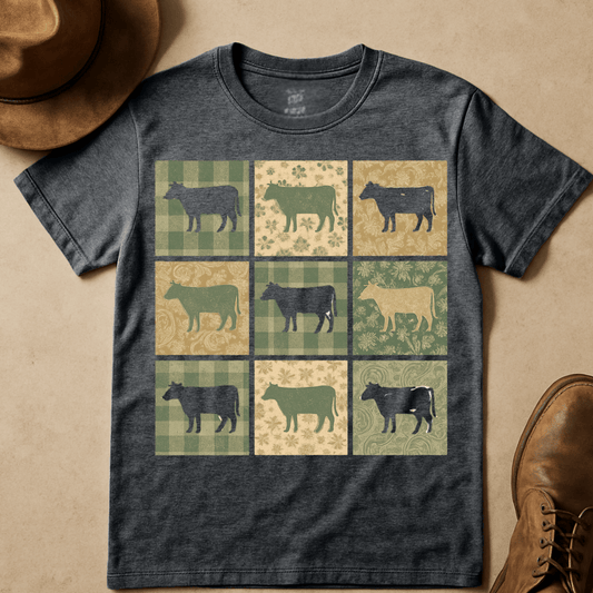 COW QUILT T-SHIRT