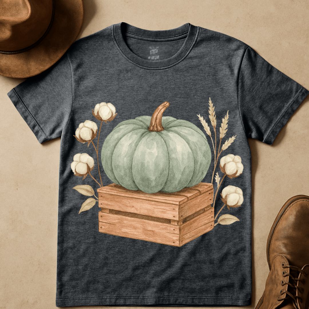 WATERCOLOR PUMKIN CRATE T-SHIRT