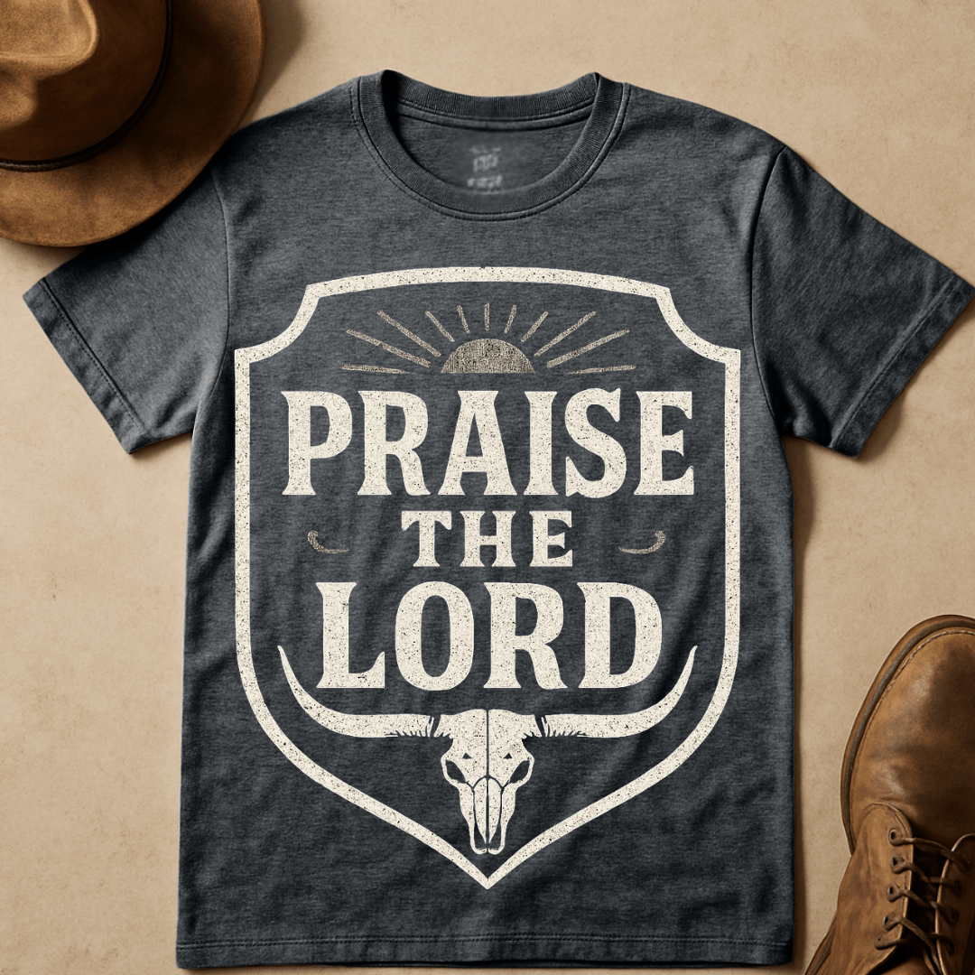 PRAISE THE LORD EMBLEM T-SHIRT