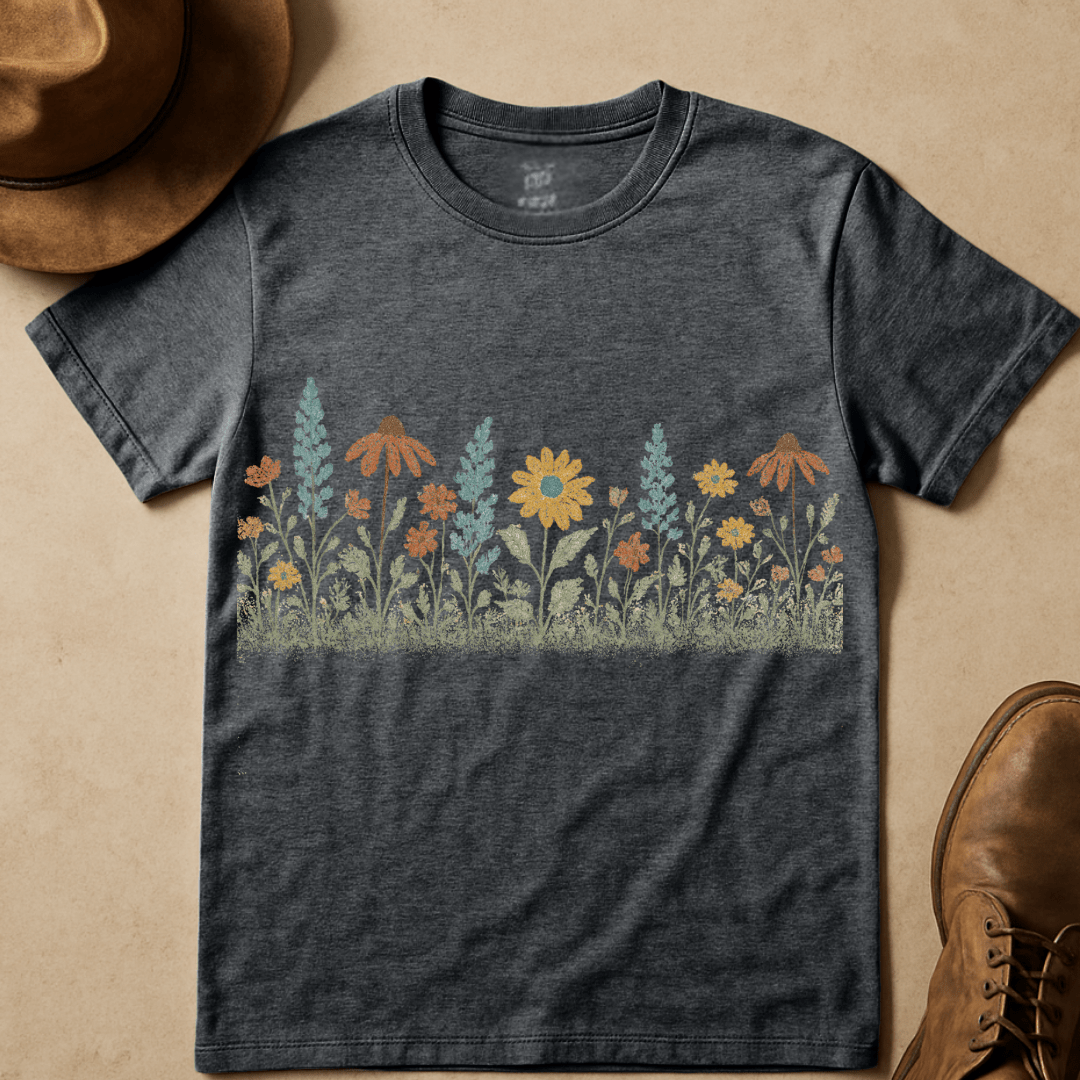 PRAIRIE BLOOMS HORIZON T-SHIRT