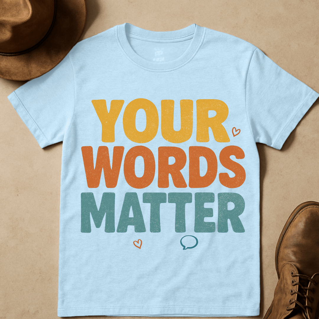YOUR WORDS MATTER T-SHIRT