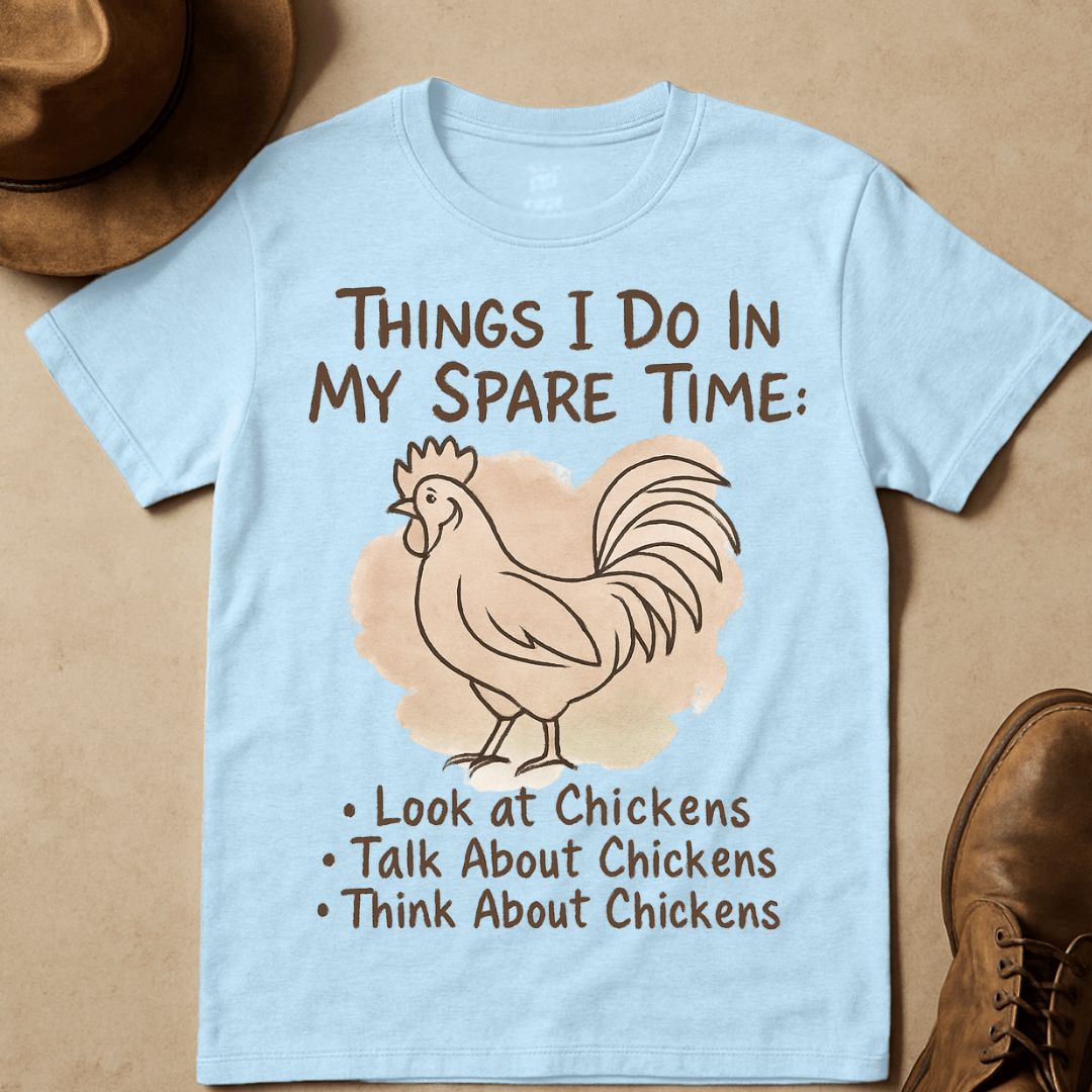 ROOSTER RUSTIC CHICKEN QUOTE T-SHIRT