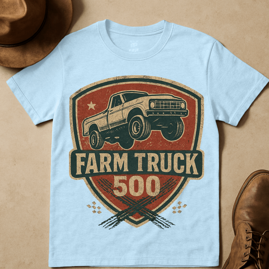 FARM TRUCK RACING 500 ENBLEM T-SHIRT