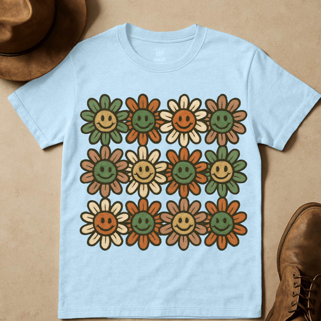 SMILING DAISIES T-SHIRT