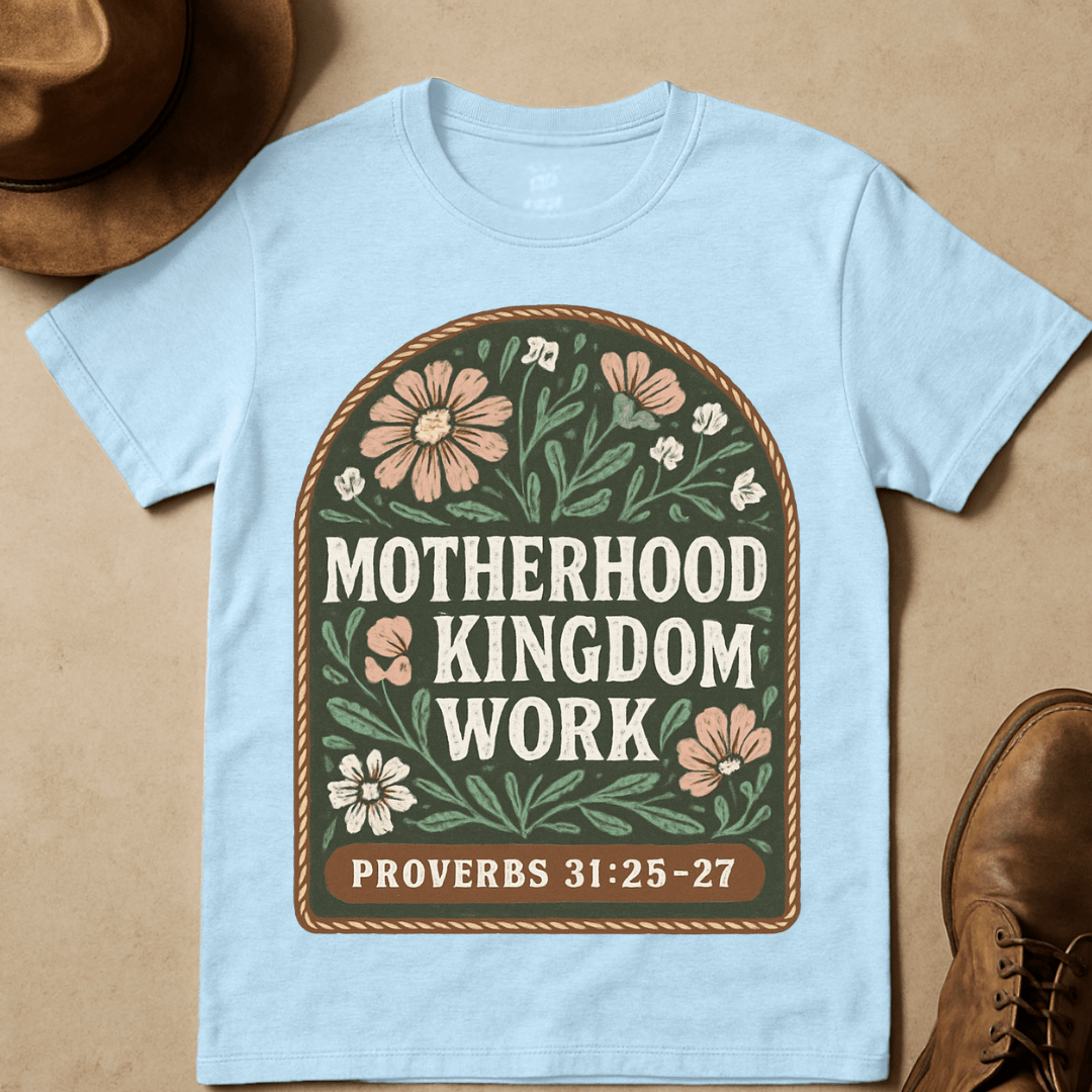 FLORAL MOTHERHOOD KINGDOM WORK T-SHIRT