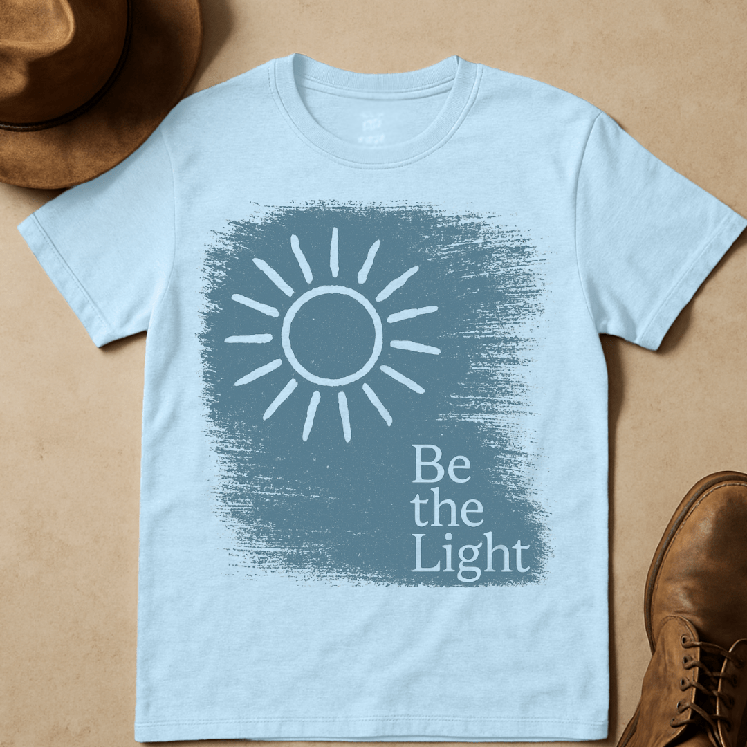 BE THE LIGHT SUNBURST T-SHIRT