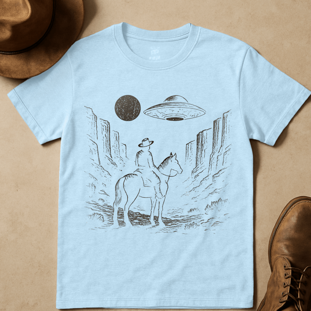 MOONLIGHT COWBOY UFO T-SHIRT