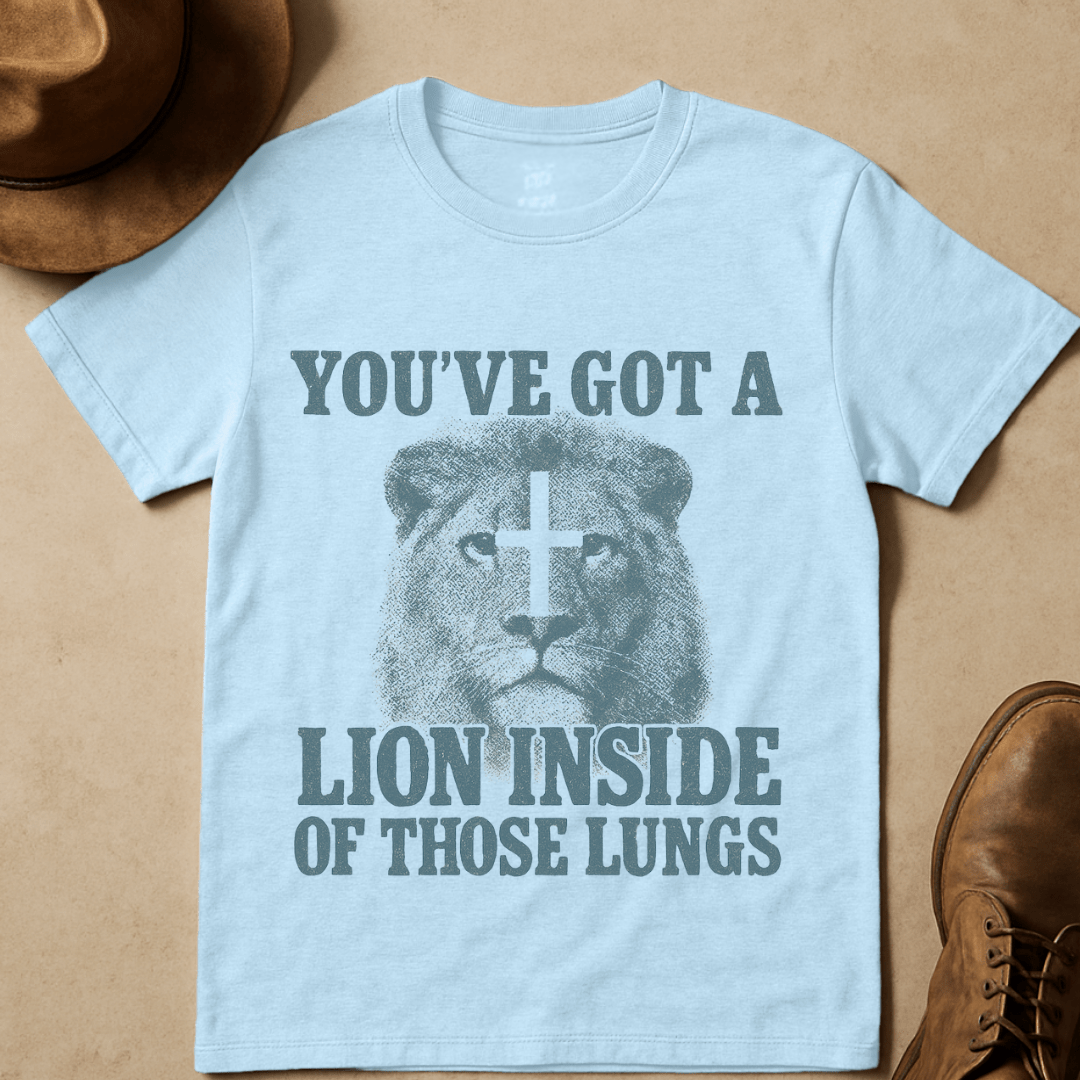 STOIC LION CROSS T-SHIRT