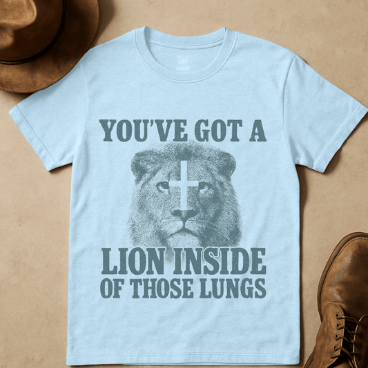 STOIC LION CROSS T-SHIRT