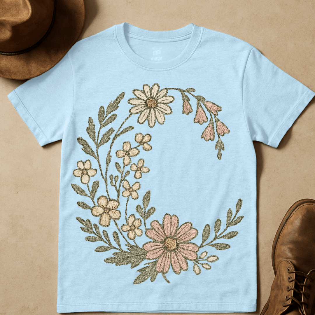 CRESENT WILDFLOWER MOON T-SHIRT