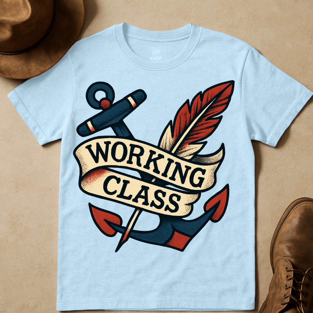 ANCHOR AND FEATHER T-SHIRT