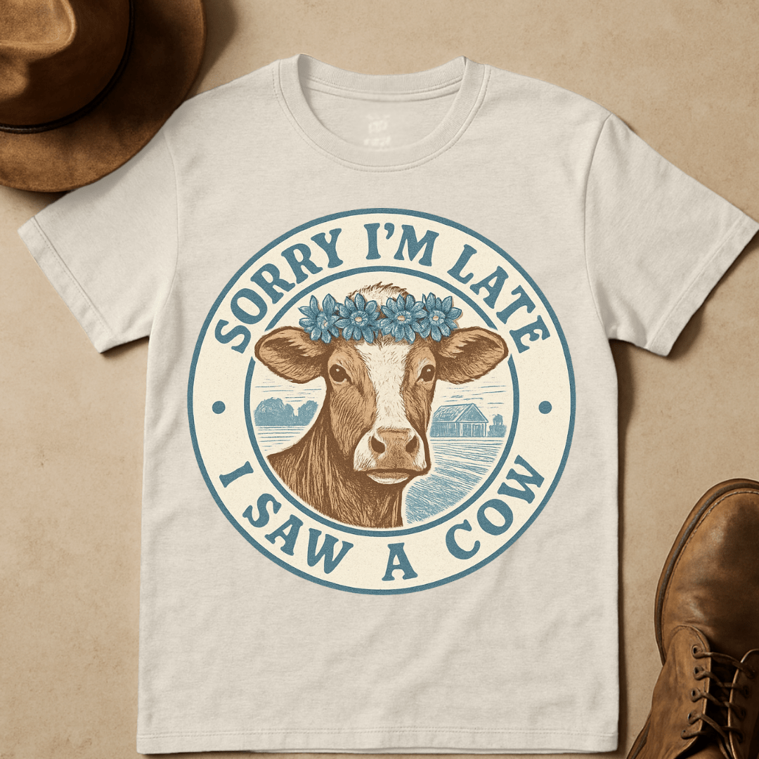 RETRO COW T-SHIRT