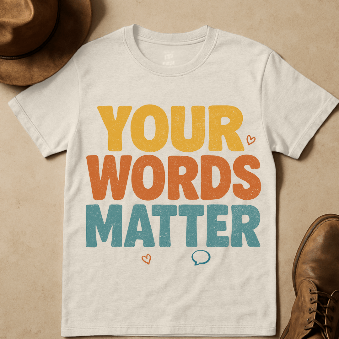 YOUR WORDS MATTER T-SHIRT
