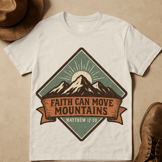 FAITH CAN MOVE MOUNTIANS T-SHIRT