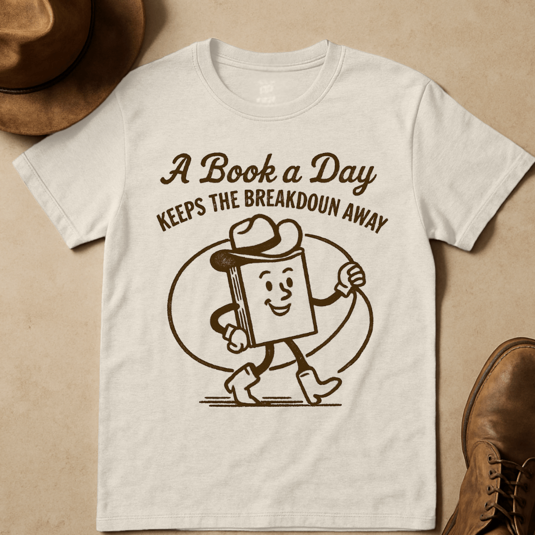 COWBOY BOOK BADGE T-SHIRT