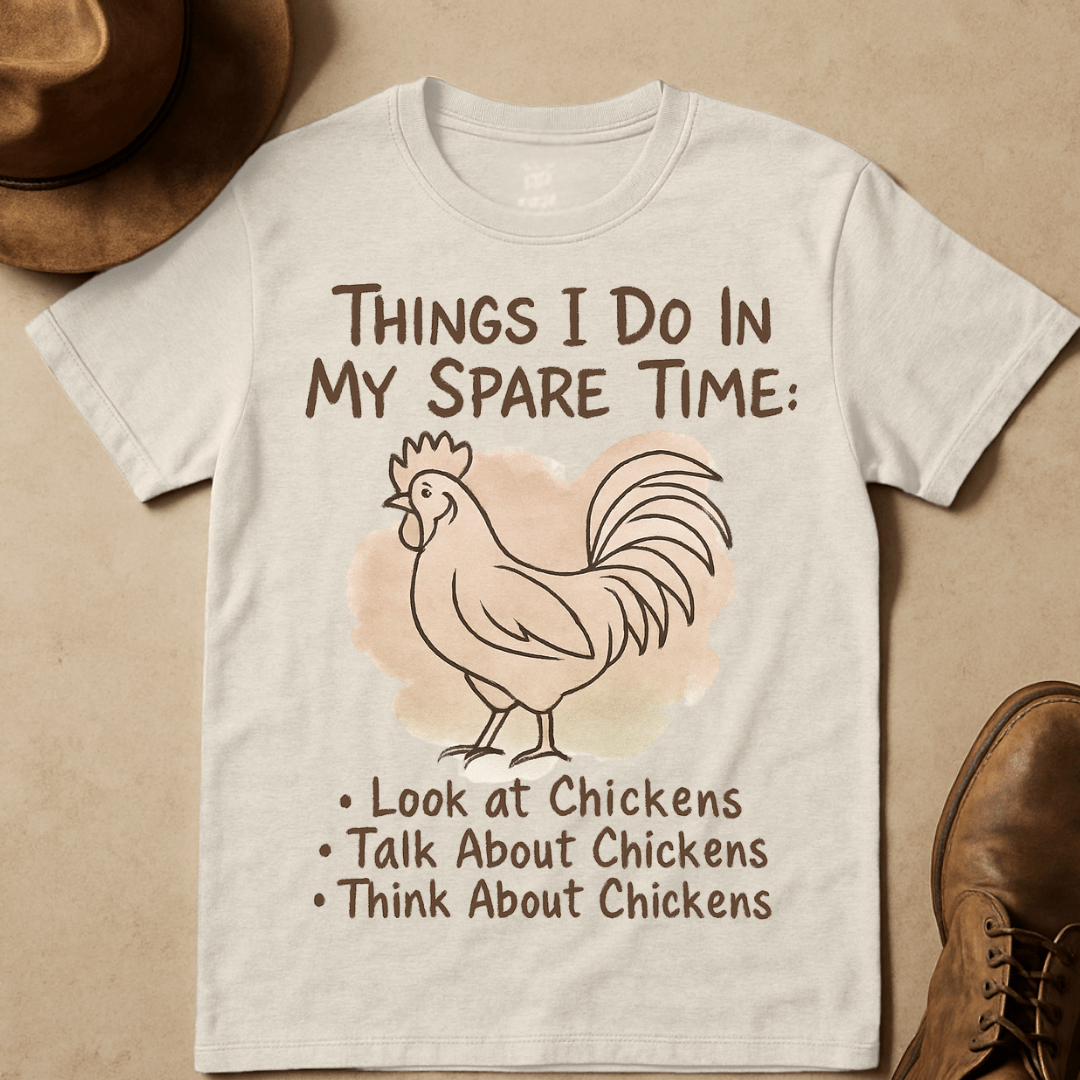 ROOSTER RUSTIC CHICKEN QUOTE T-SHIRT