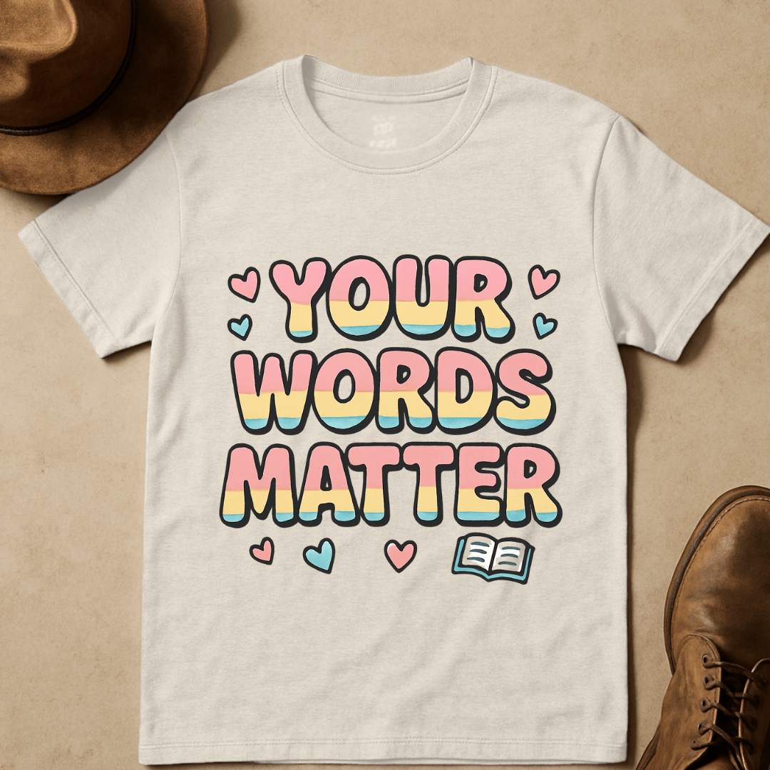 BUBBLE LETTERS AND BIBLE T-SHIRT