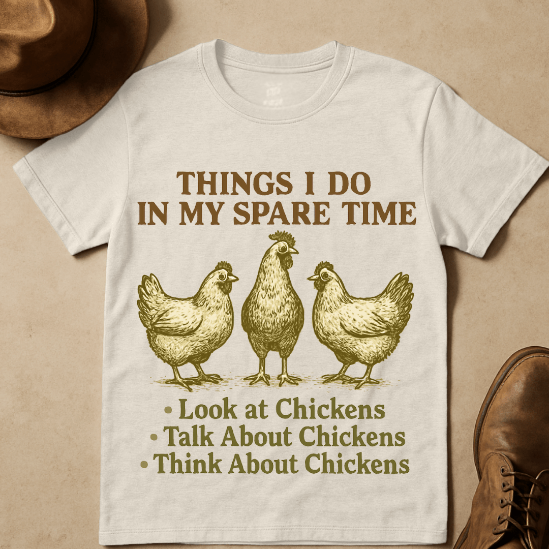 TRIO OF CHICKENS T-SHIRT