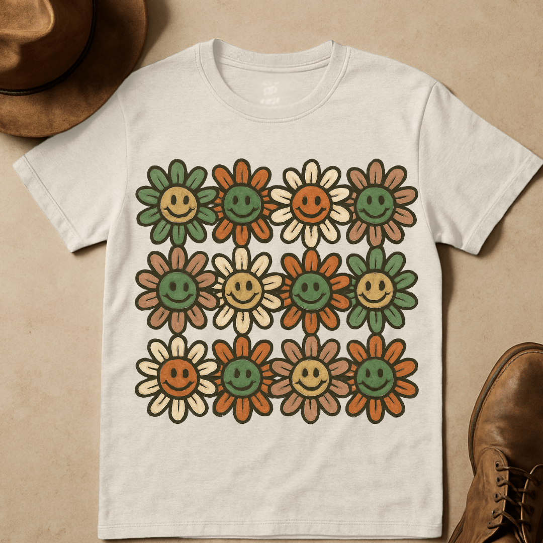 SMILING DAISIES T-SHIRT