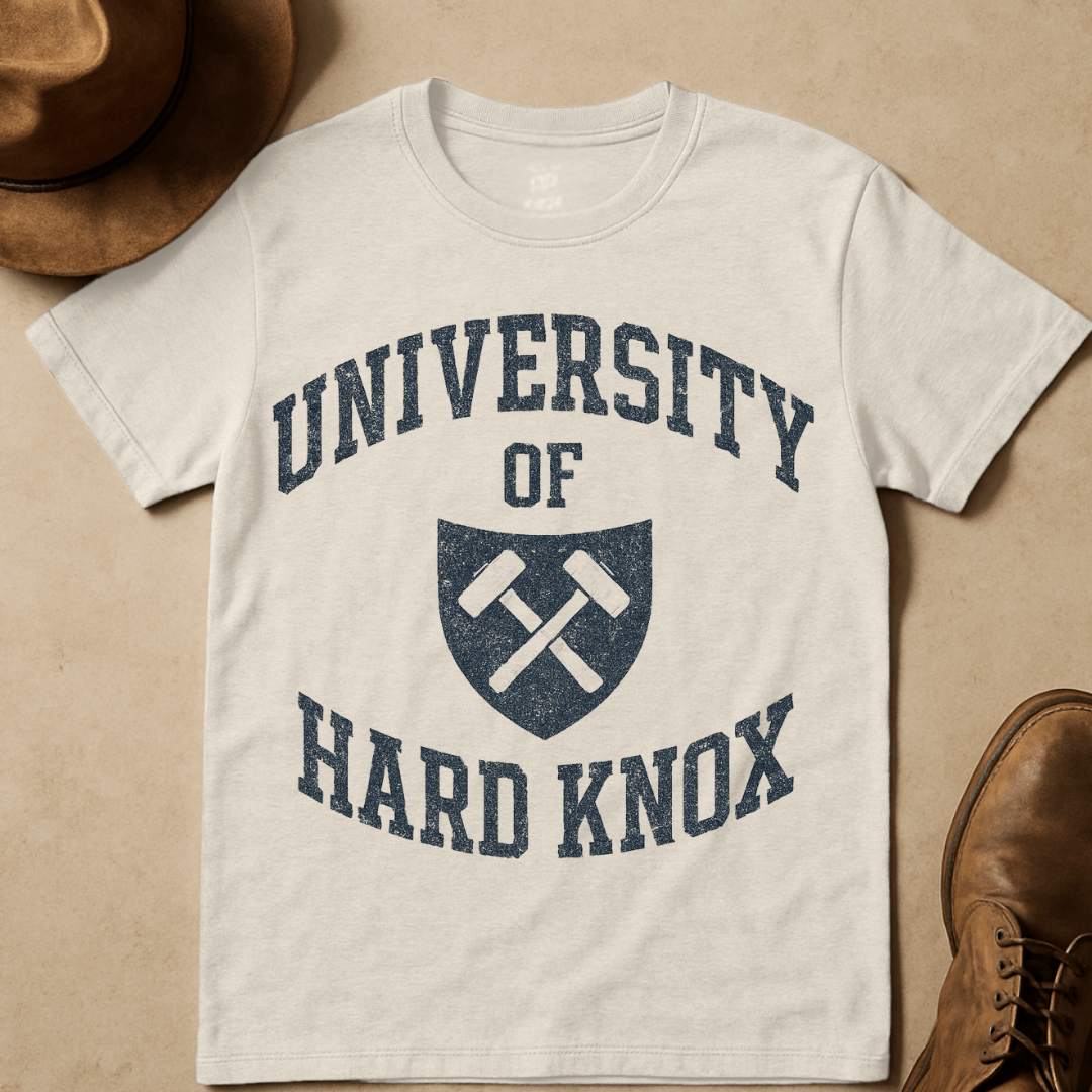 UNIVERSITY OF HARDKNOX CREST T-SHIRT