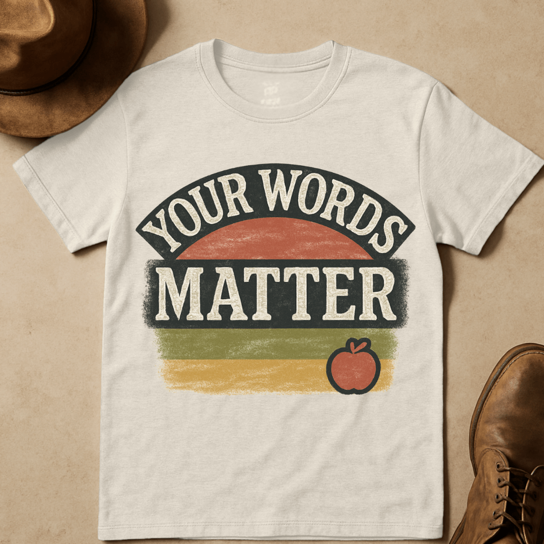 YOUR WORDS MATTER T-SHIRT