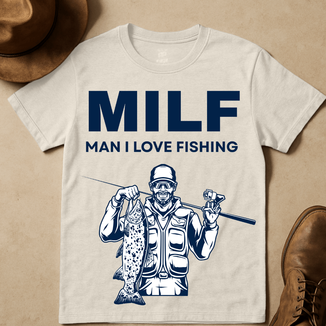 MAN I LOVE FISHING T-SHIRT