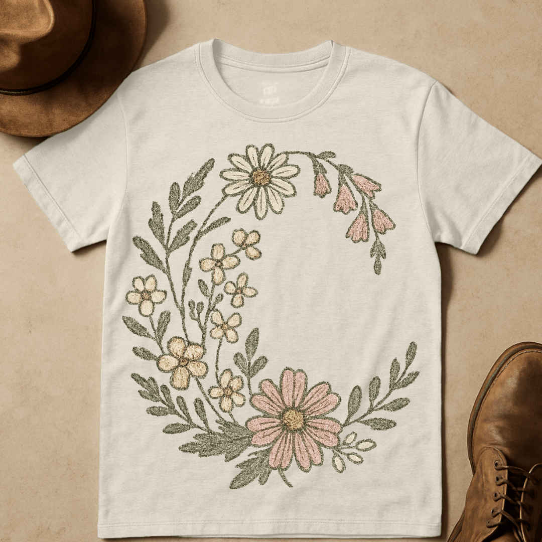 CRESENT WILDFLOWER MOON T-SHIRT