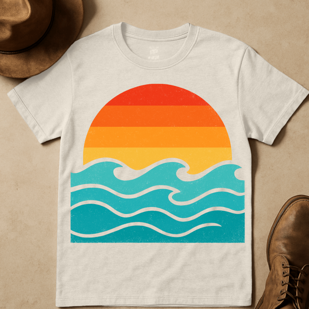 CARTOON SUNSET T-SHIRT