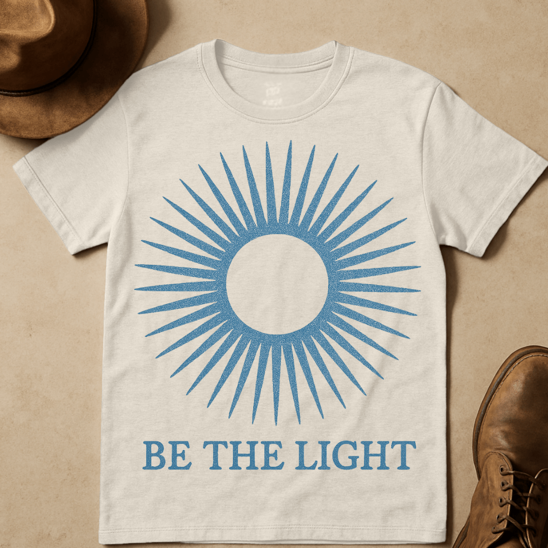 DENIM SUNBURST BE THE LIGHT T-SHIRT