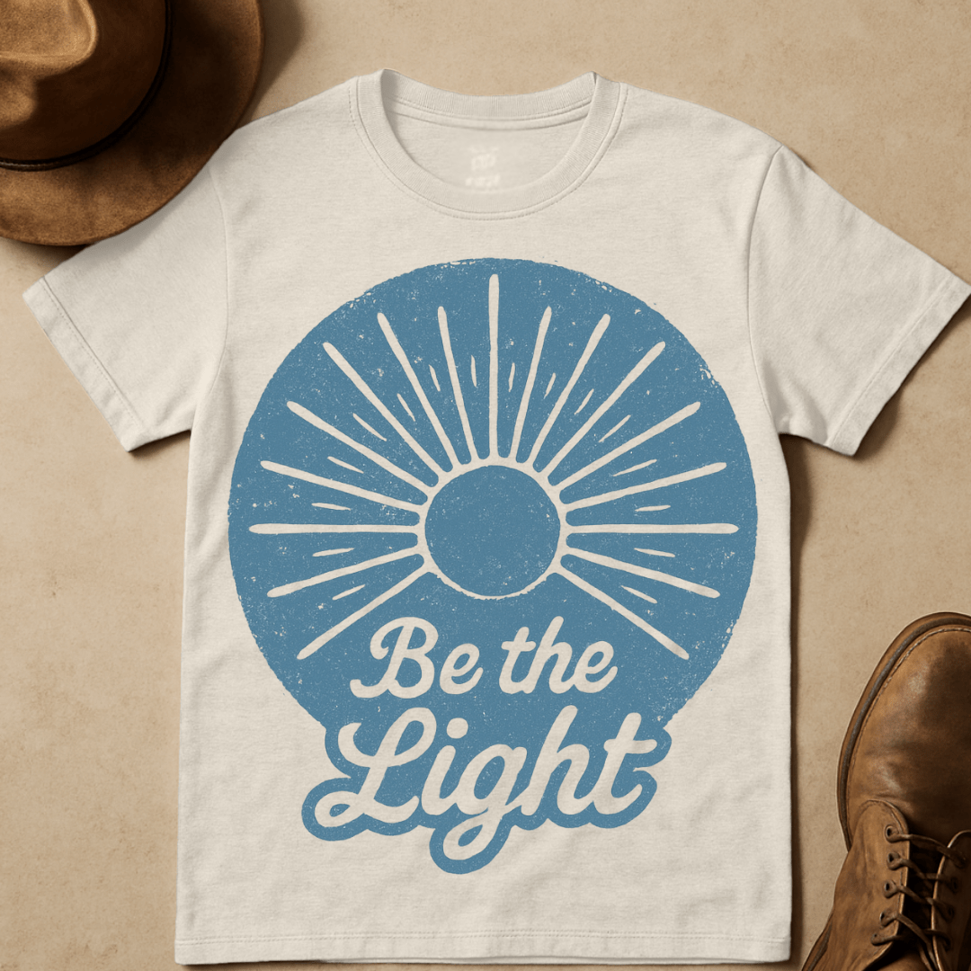 DENIM SUNBURST T-SHIRT