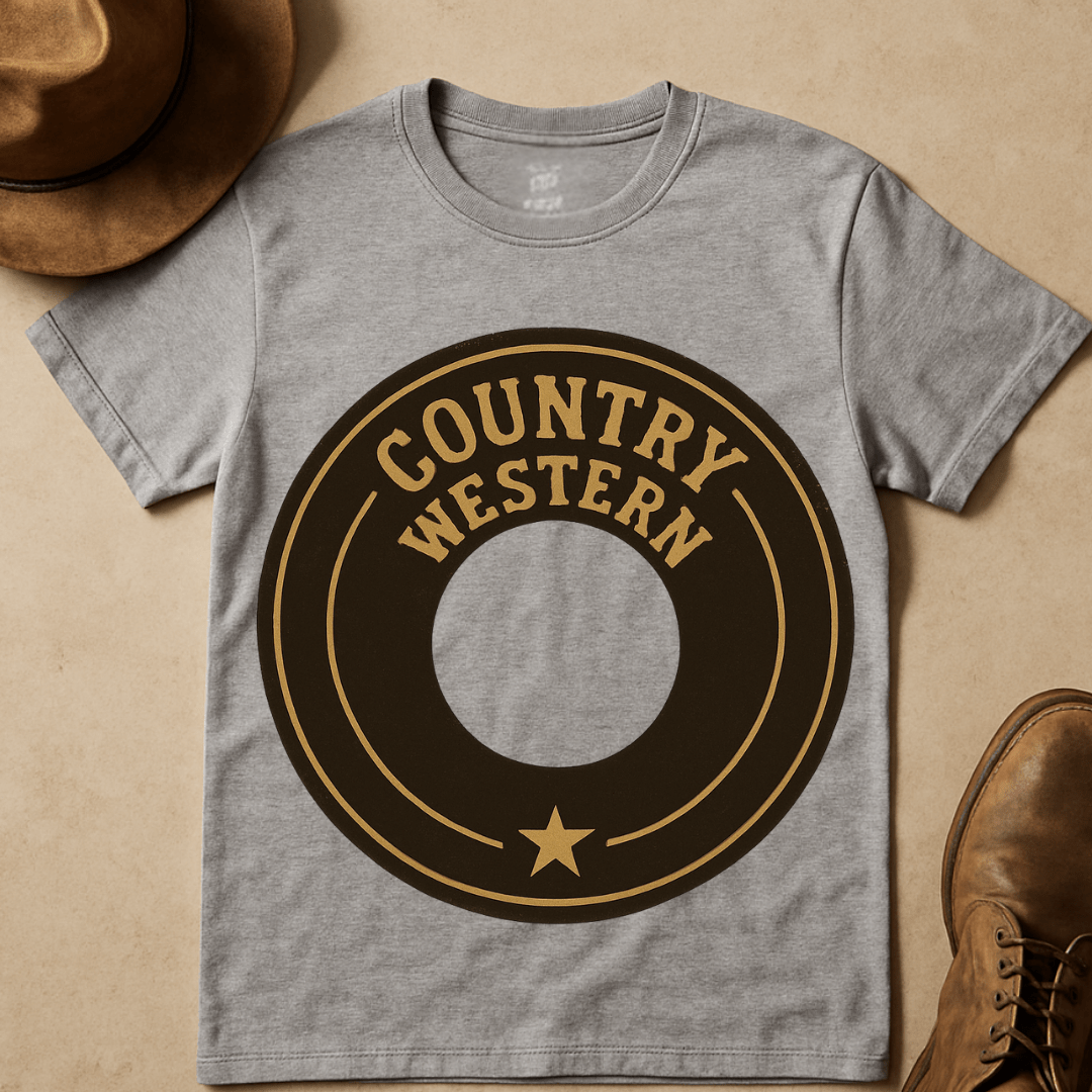 COUNTRY WESTERN RECORD T-SHIRT
