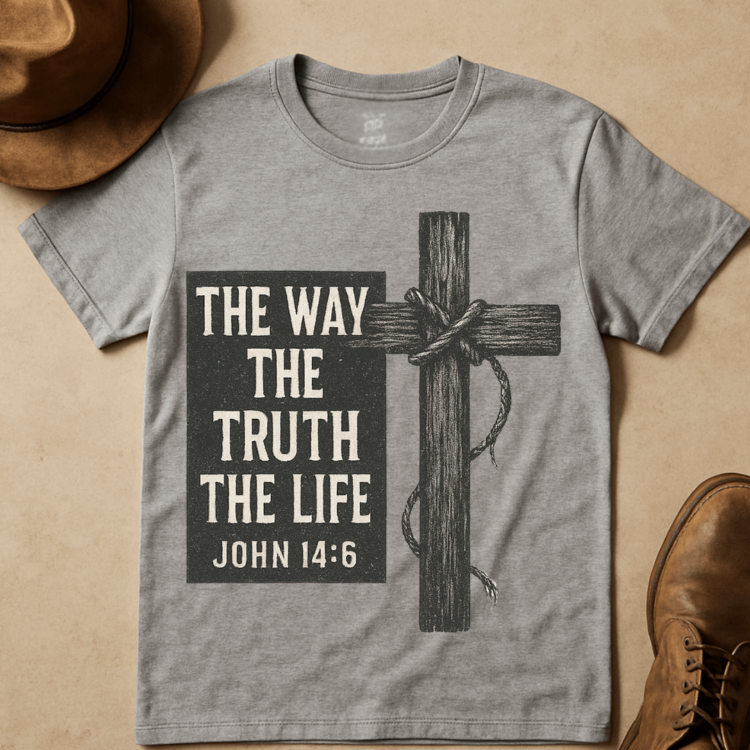 RUSTIC CROSS THE WAY THE TRUTH THE LIFE T-SHIRT