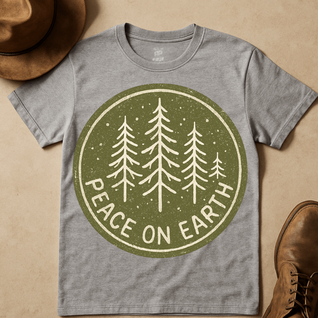 PINE TREE SNOWFALL T-SHIRT