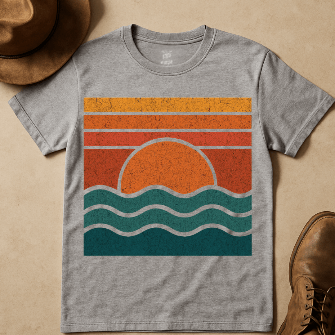 VINTAGE OCEAN WAVES T-SHIRT