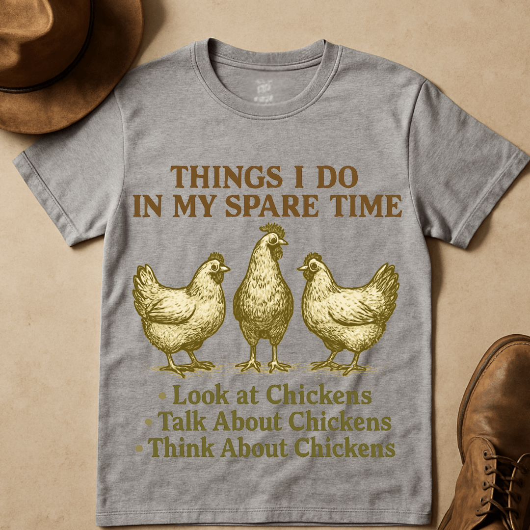 TRIO OF CHICKENS T-SHIRT