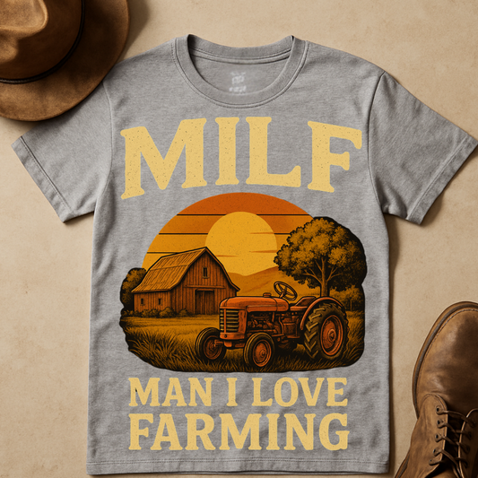 MAN I LOVE FARMING T-SHIRT