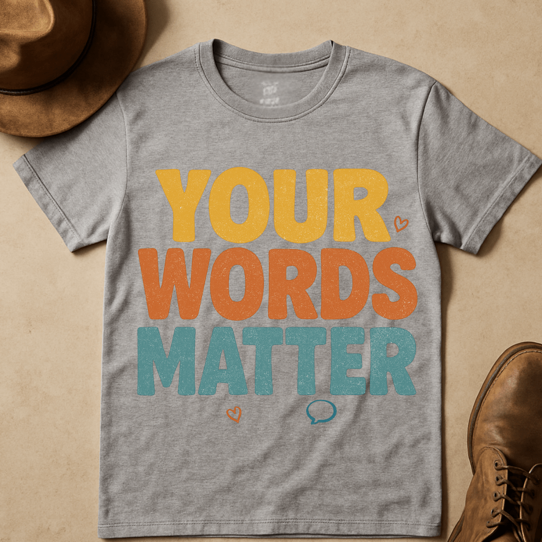 YOUR WORDS MATTER T-SHIRT