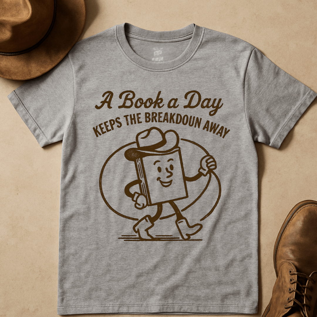 COWBOY BOOK BADGE T-SHIRT