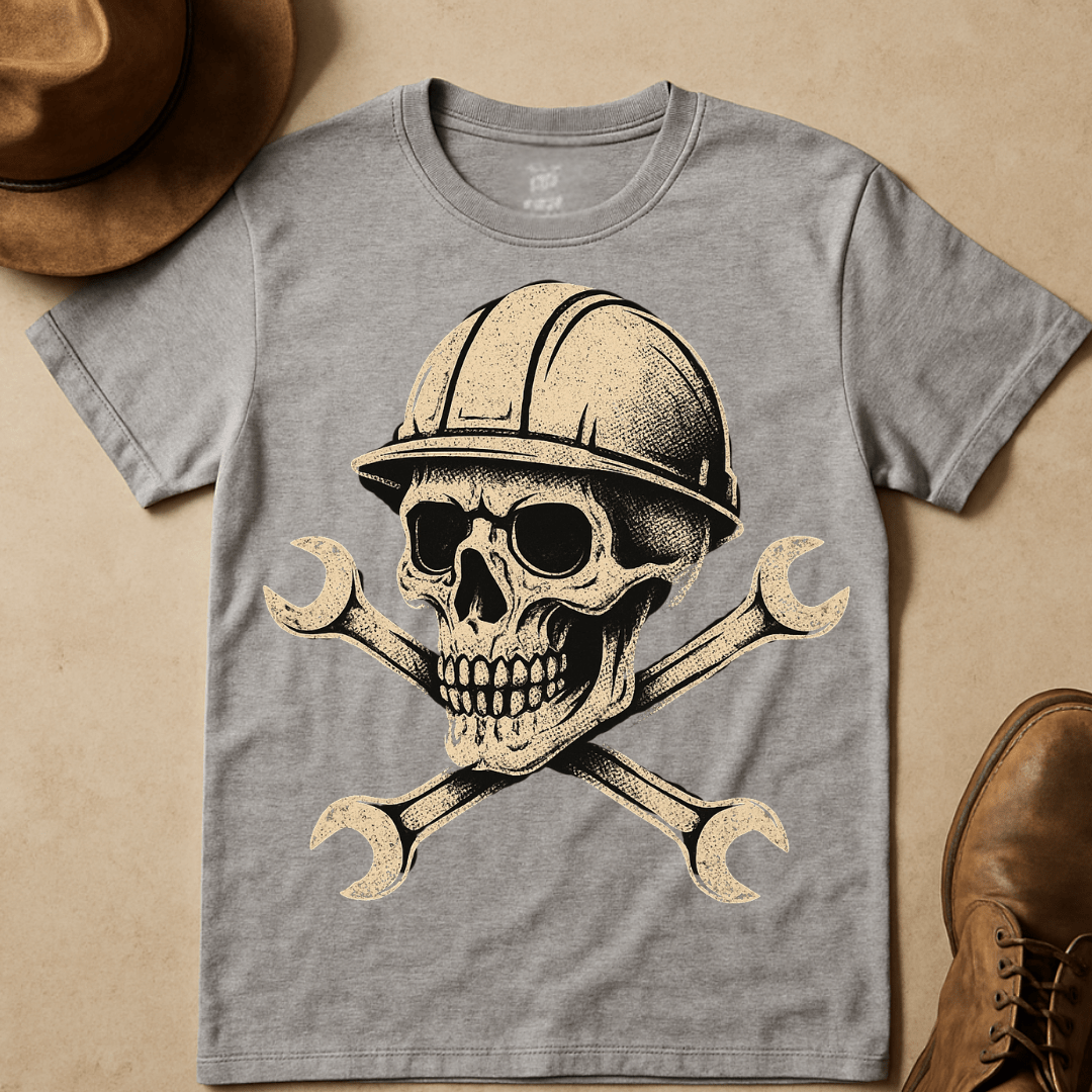 CONSTRUCTION SKULL T-SHIRT