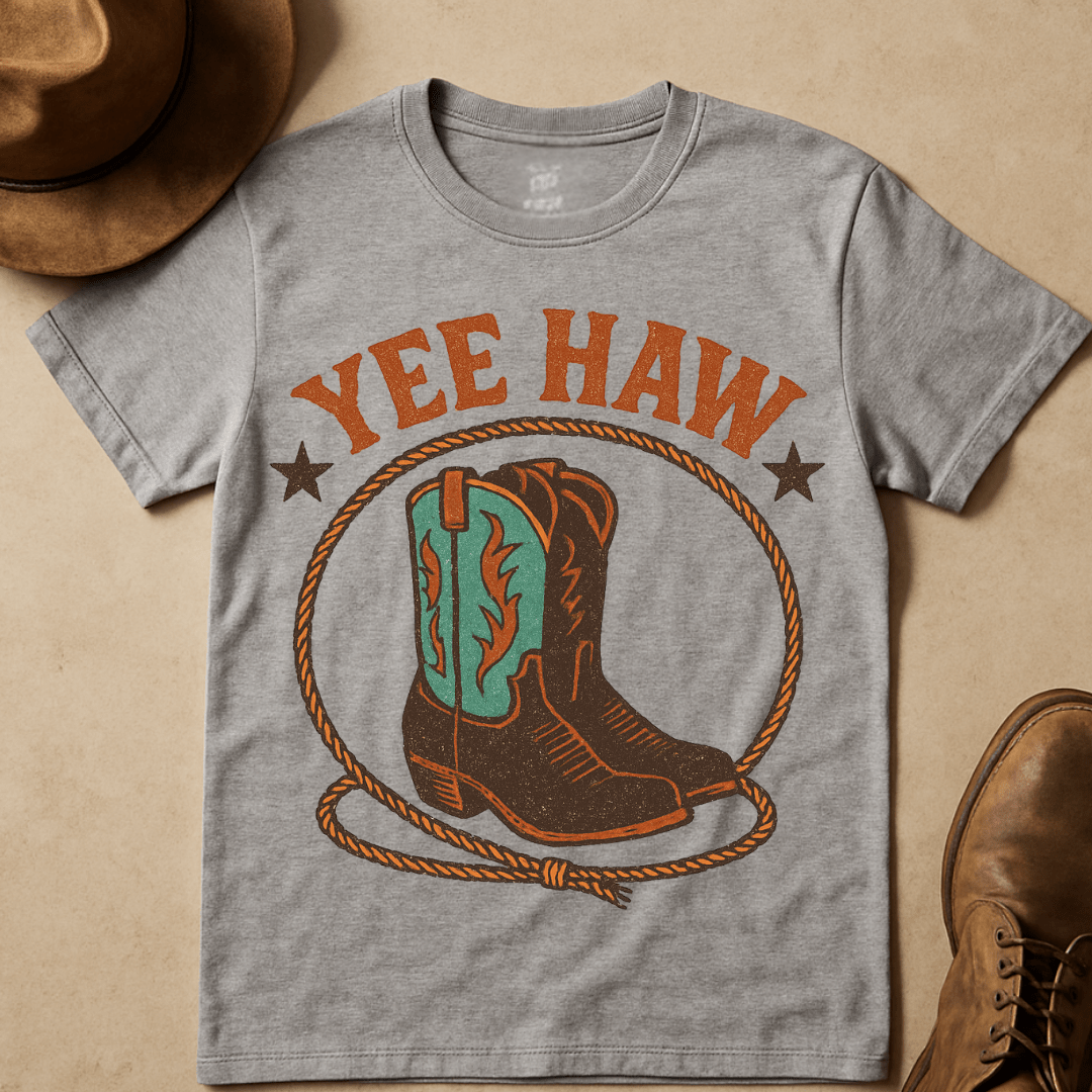 YEEHAW ROPED BOOTS T-SHIRT