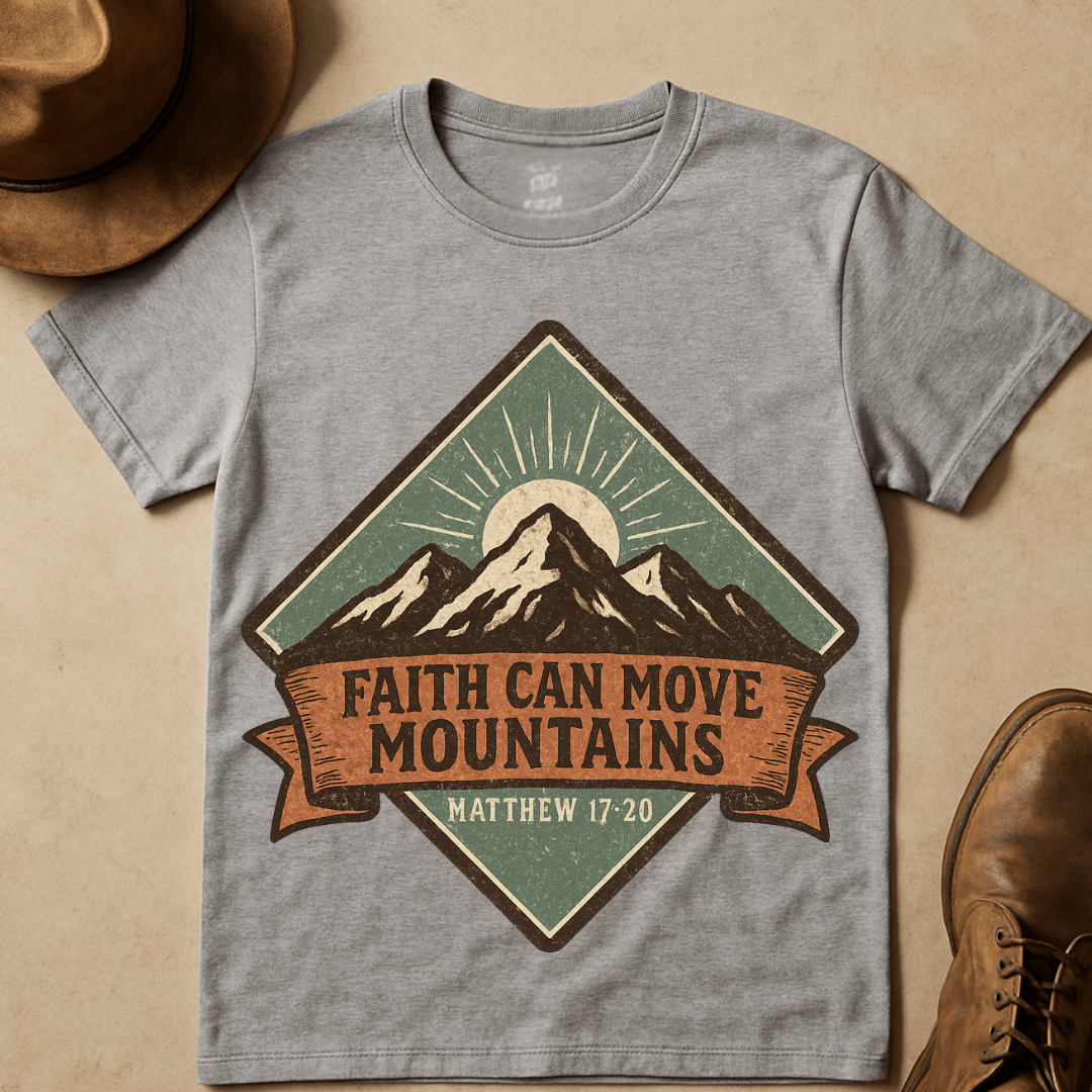 FAITH CAN MOVE MOUNTIANS T-SHIRT