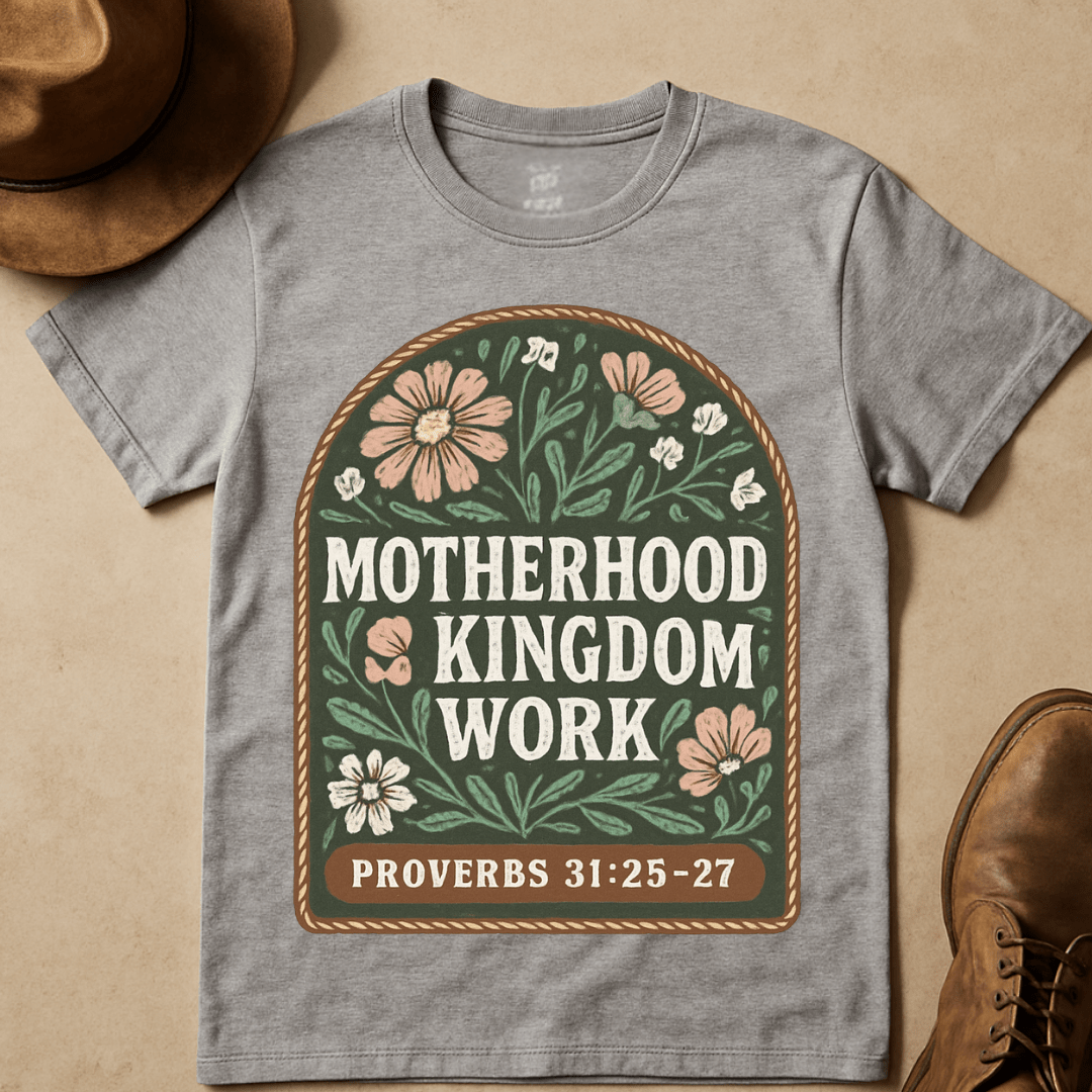 FLORAL MOTHERHOOD KINGDOM WORK T-SHIRT