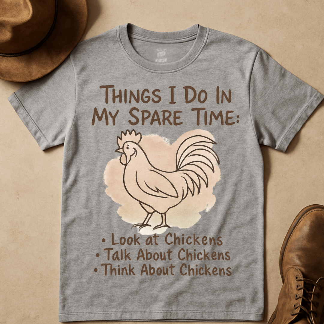 ROOSTER RUSTIC CHICKEN QUOTE T-SHIRT