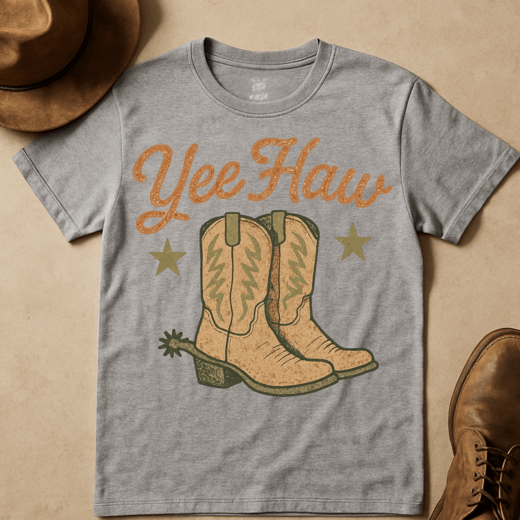 YEEHAW VINTAGE BOOTS T-SHIRT
