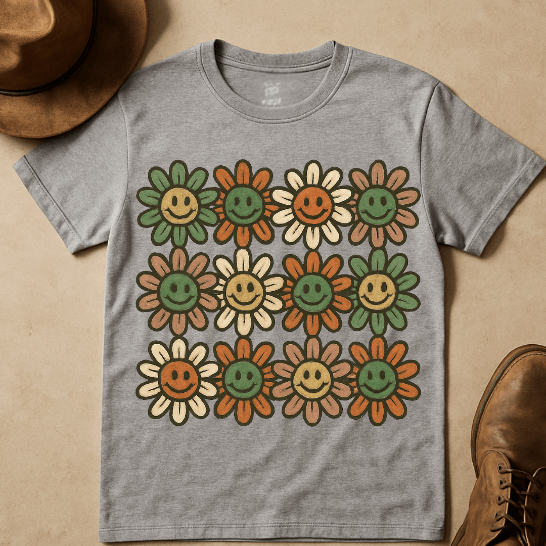 SMILING DAISIES T-SHIRT