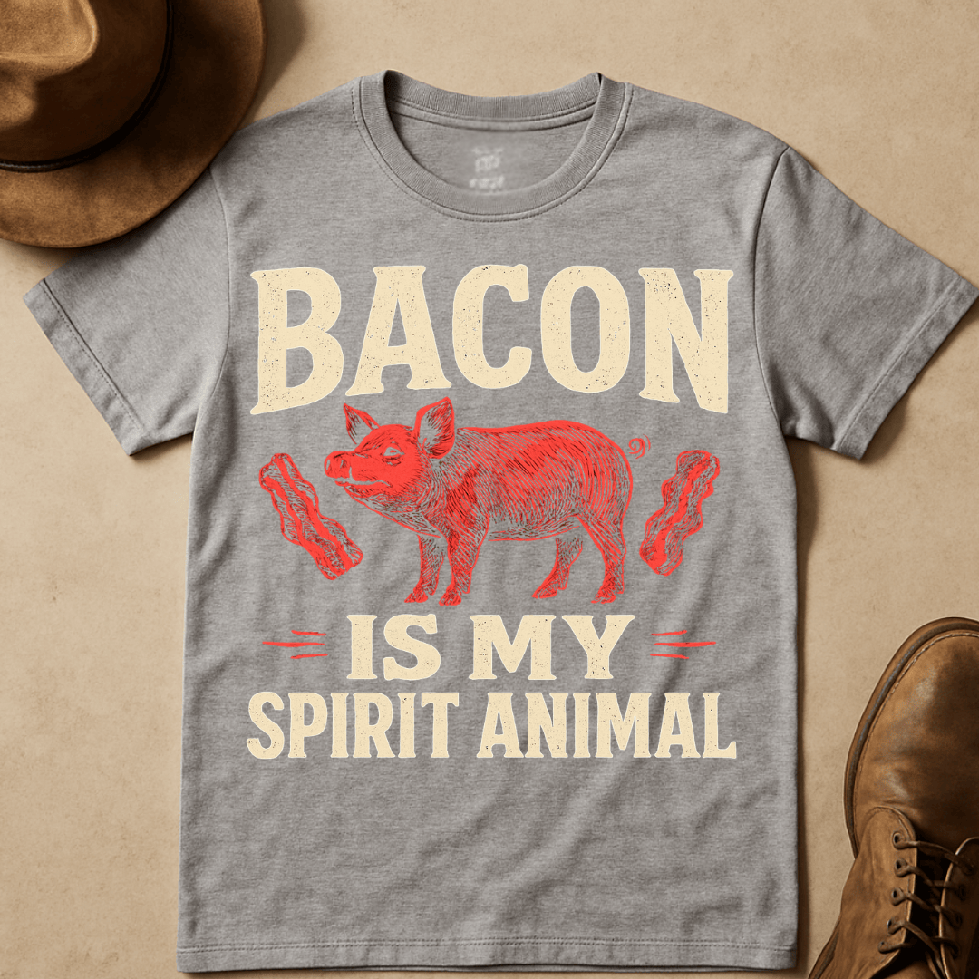 BACON IS MY SPIRIT ANIMAL T-SHIRT