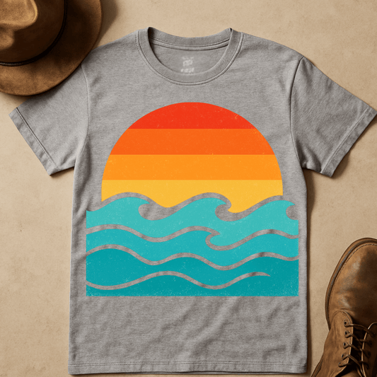 CARTOON SUNSET T-SHIRT
