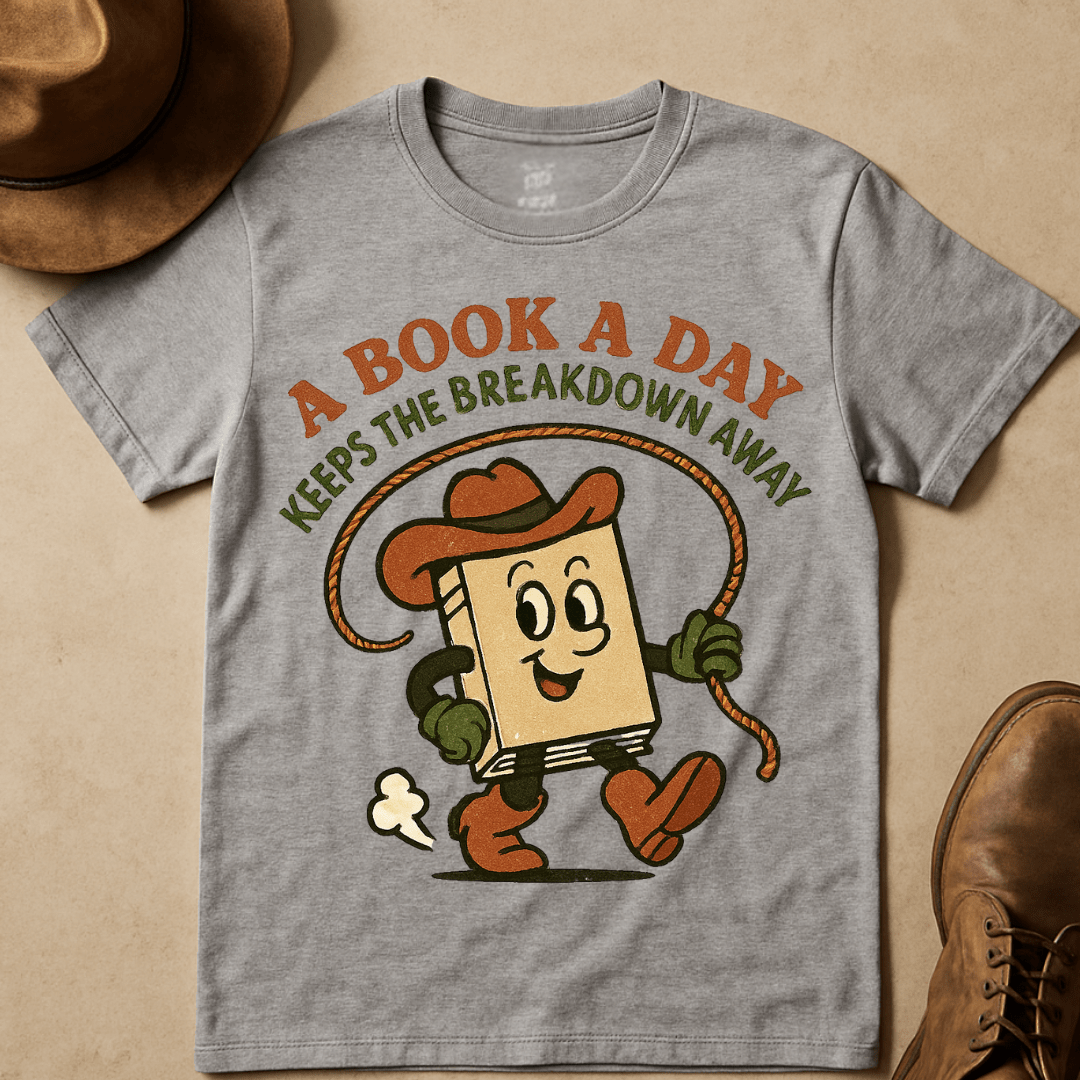 COWBOY BOOK T-SHIRT